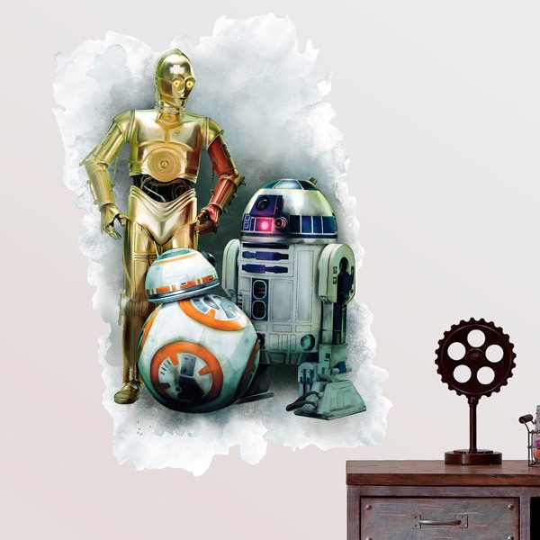 Adesivi Murali: R2D2, C3PO e BB-8