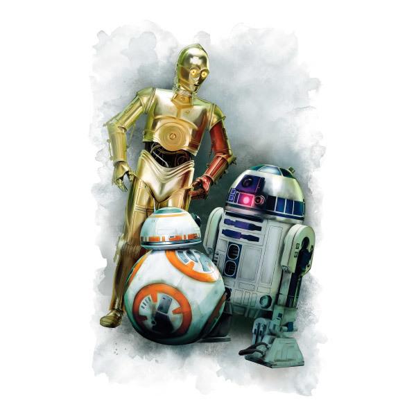 Adesivi Murali: R2D2, C3PO e BB-8