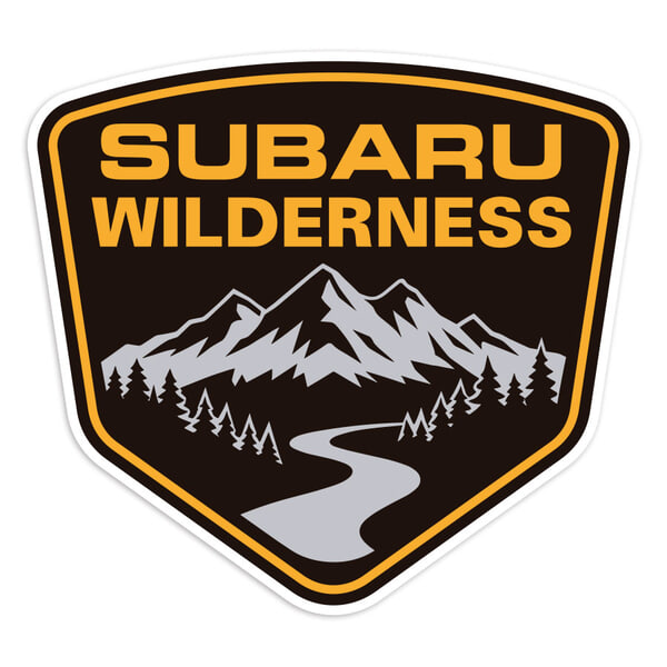 Adesivi per Auto e Moto: Escudo Subaru Wilderness con Monta&ntilde;as