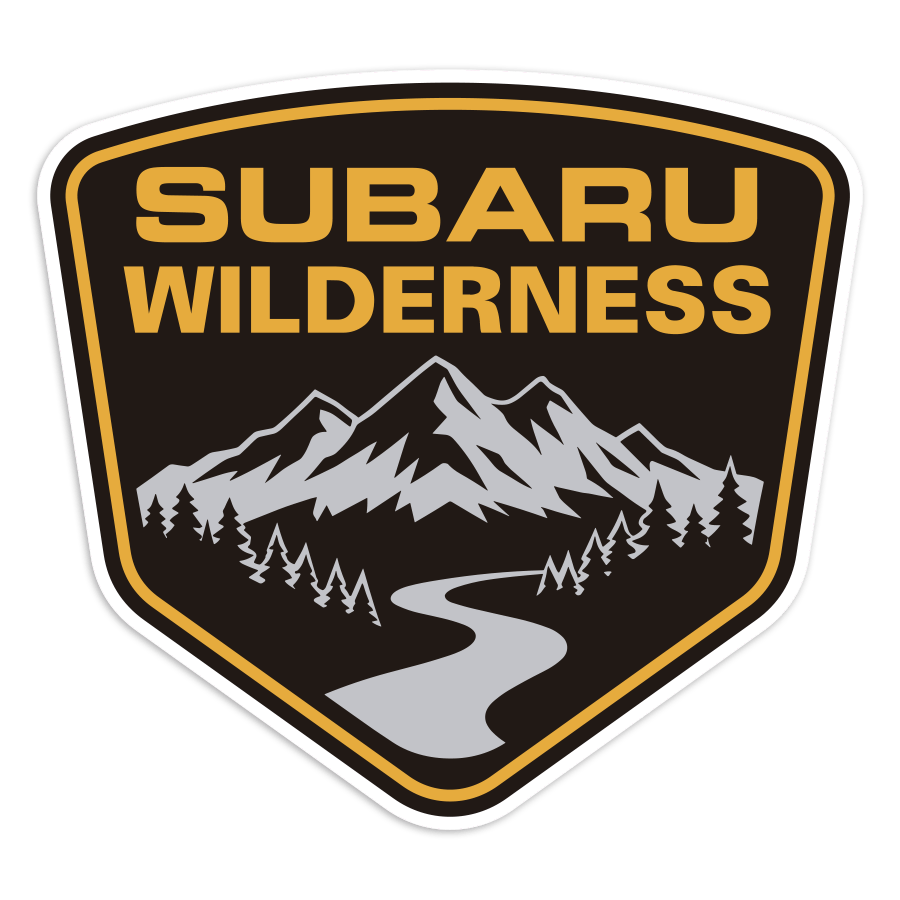 Adesivi per Auto e Moto: Escudo Subaru Wilderness con Monta&ntilde;as