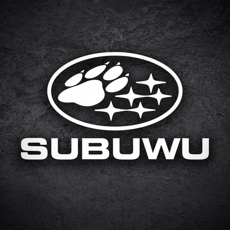 Adesivi per Auto e Moto: Subuwu Impronte Subaru