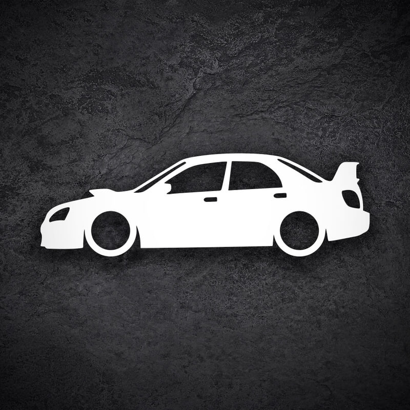Adesivi per Auto e Moto: Silhouette Subaru Impreza WRX STI