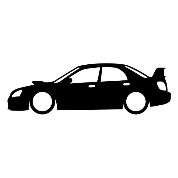 Adesivi per Auto e Moto: Silhouette Subaru Impreza WRX STI