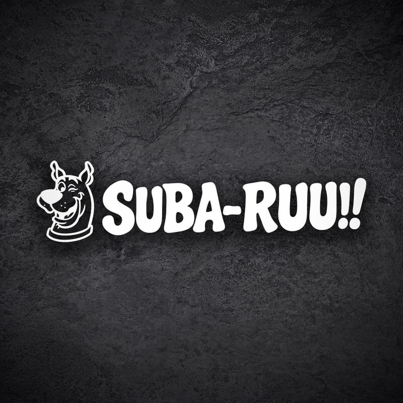 Adesivi per Auto e Moto: Scooby-Doo Suba-Ruu!! Fans Subaru
