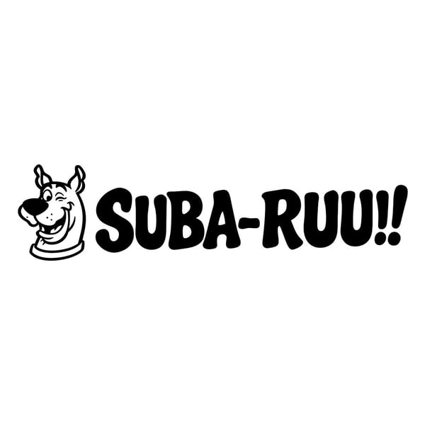 Adesivi per Auto e Moto: Scooby-Doo Suba-Ruu!! Fans Subaru