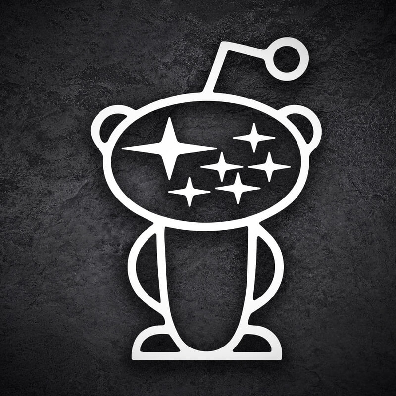 Adesivi per Auto e Moto: Subaru Snoo Reddit per Subaristi