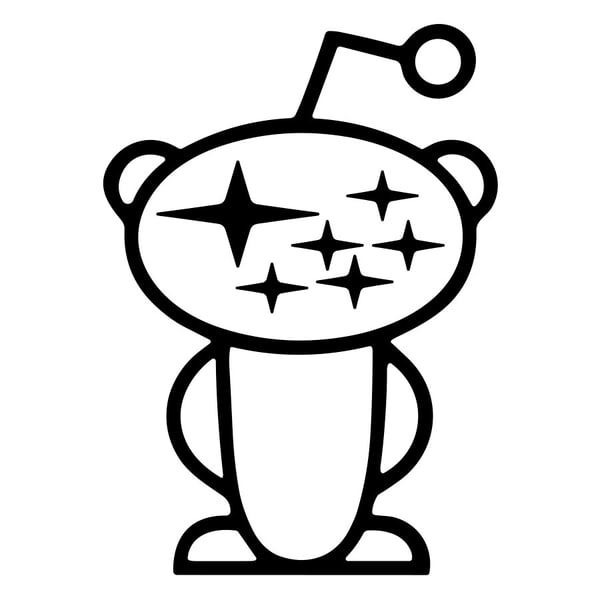 Adesivi per Auto e Moto: Subaru Snoo Reddit per Subaristi