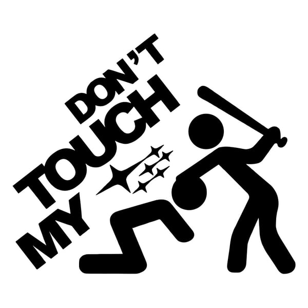 Adesivi per Auto e Moto: Non Toccare la mia Subaru