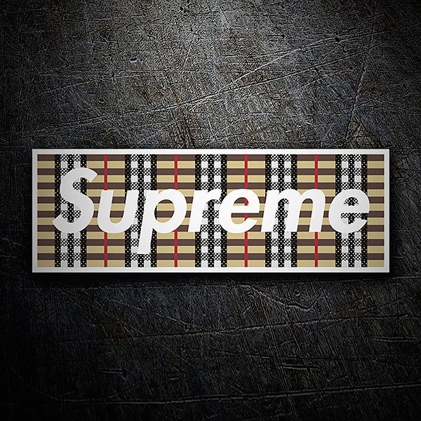 Adesivi per Auto e Moto: Supreme tessuto