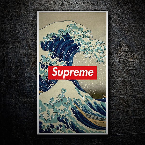 Adesivi per Auto e Moto: Supreme grande onda
