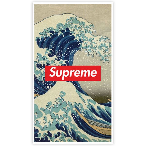 Adesivi per Auto e Moto: Supreme grande onda