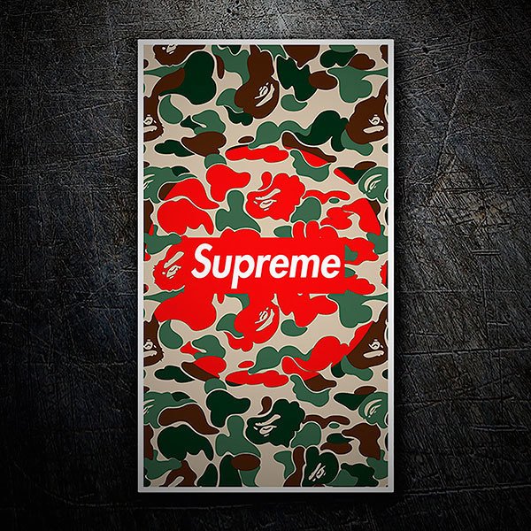 Adesivi per Auto e Moto: Supreme militare