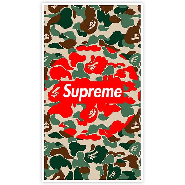 Adesivi per Auto e Moto: Supreme militare