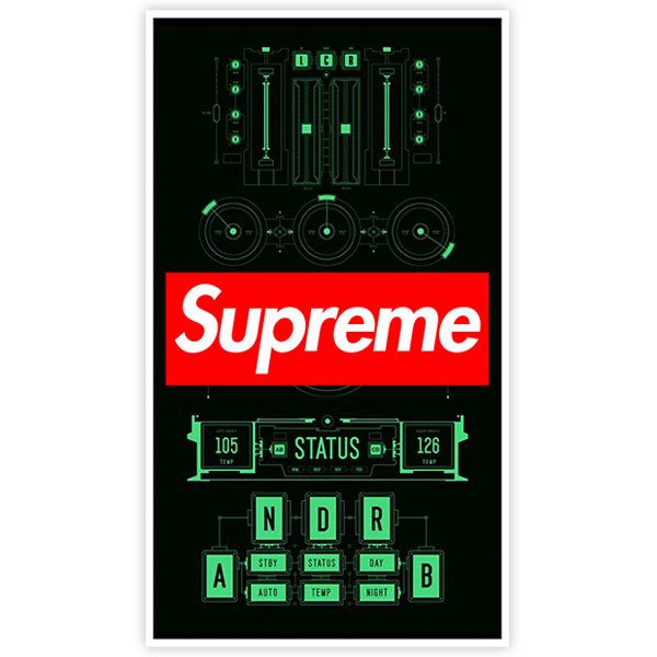 Adesivi per Auto e Moto: Supreme DJ