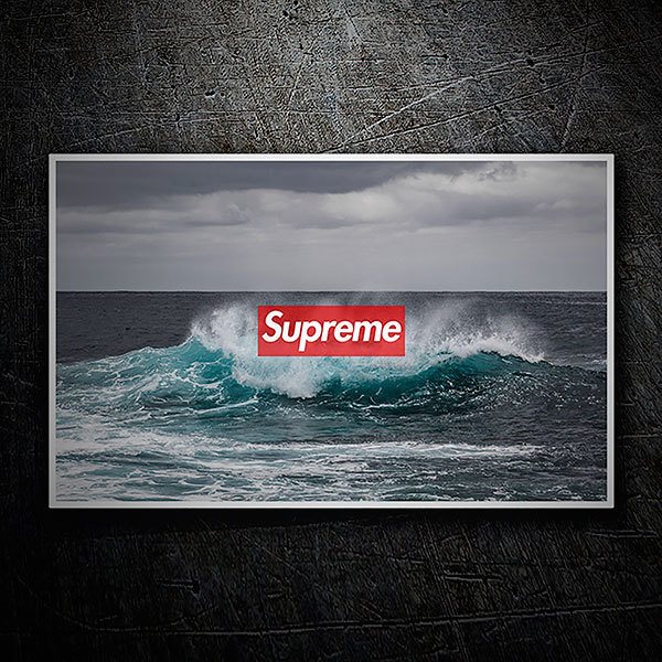 Adesivi per Auto e Moto: Supreme mare