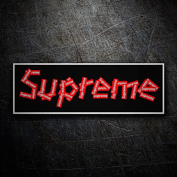 Adesivi per Auto e Moto: Supreme collage