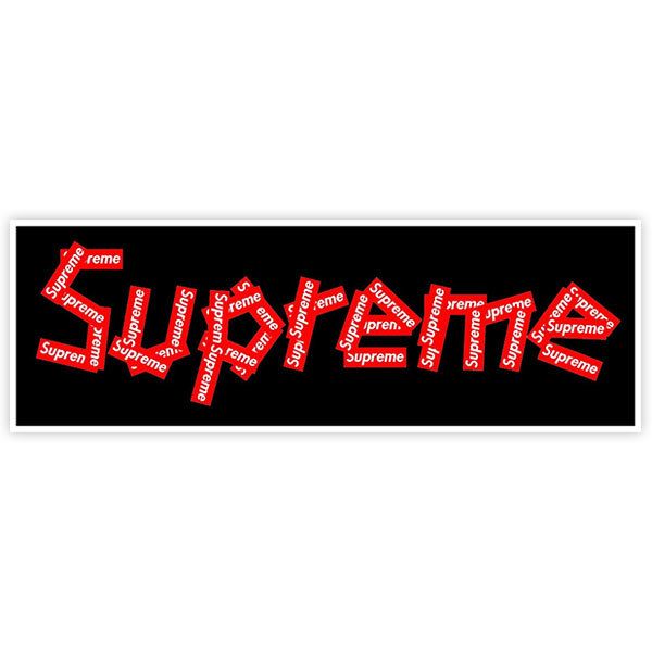 Adesivi per Auto e Moto: Supreme collage