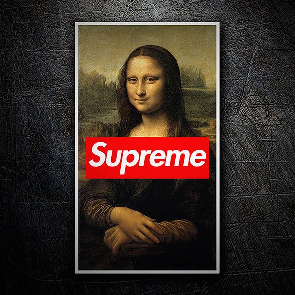 Adesivi per Auto e Moto: Supreme Mona Lisa