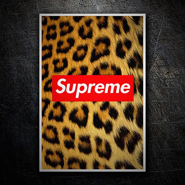 Adesivi per Auto e Moto: Supreme leopardo