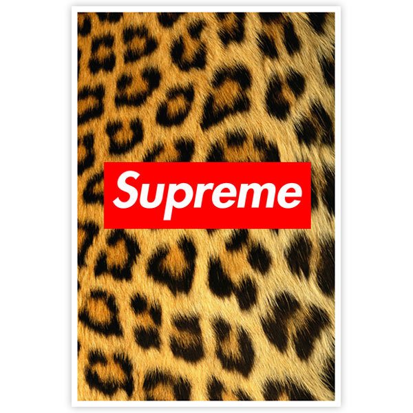 Adesivi per Auto e Moto: Supreme leopardo