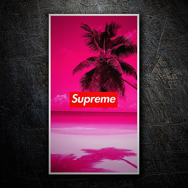 Adesivi per Auto e Moto: Supreme spiaggia
