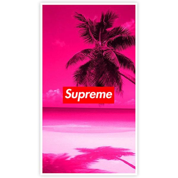 Adesivi per Auto e Moto: Supreme spiaggia