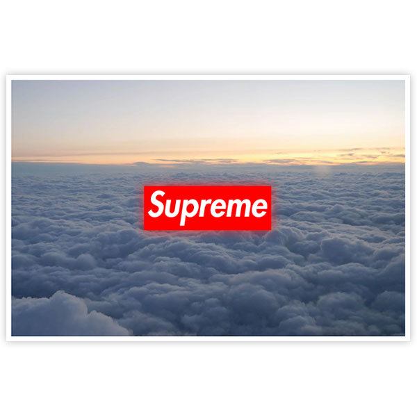 Adesivi per Auto e Moto: Supreme nuvole