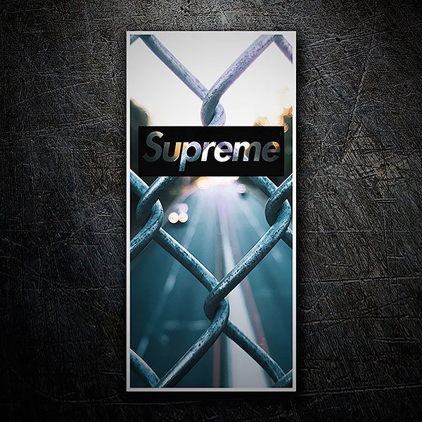 Adesivi per Auto e Moto: Supreme staccionata