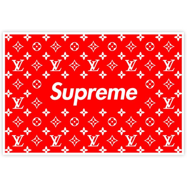 Adesivi per Auto e Moto: Supreme photocall