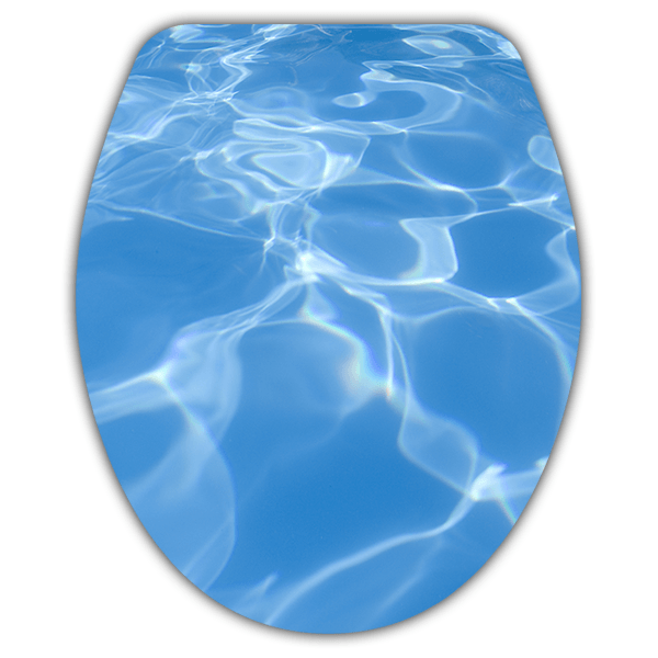 Adesivi Murali: Top Servizi igienici acqua della piscina