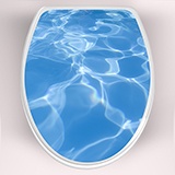 Adesivi Murali: Top Servizi igienici acqua della piscina 3