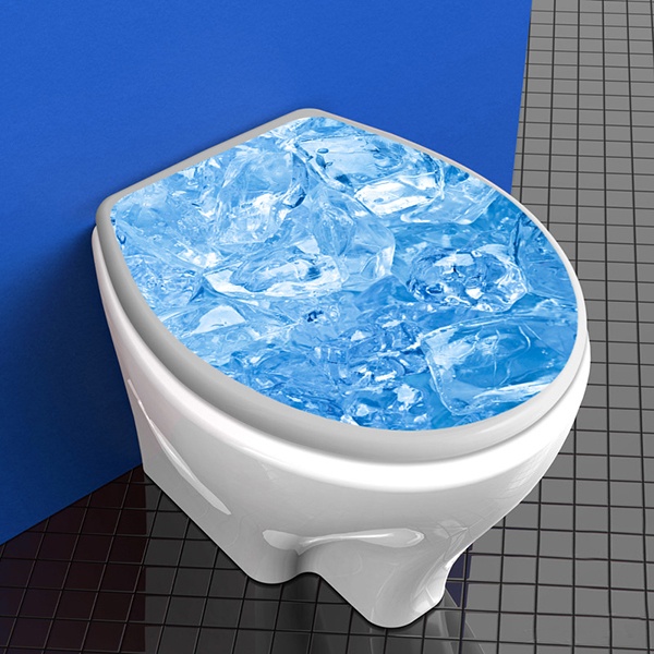 Adesivi Murali: Top Servizi igienici ghiaccio