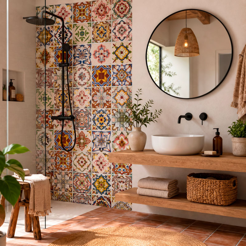 Kit 48 mattonelle per bagno Classics 6/8