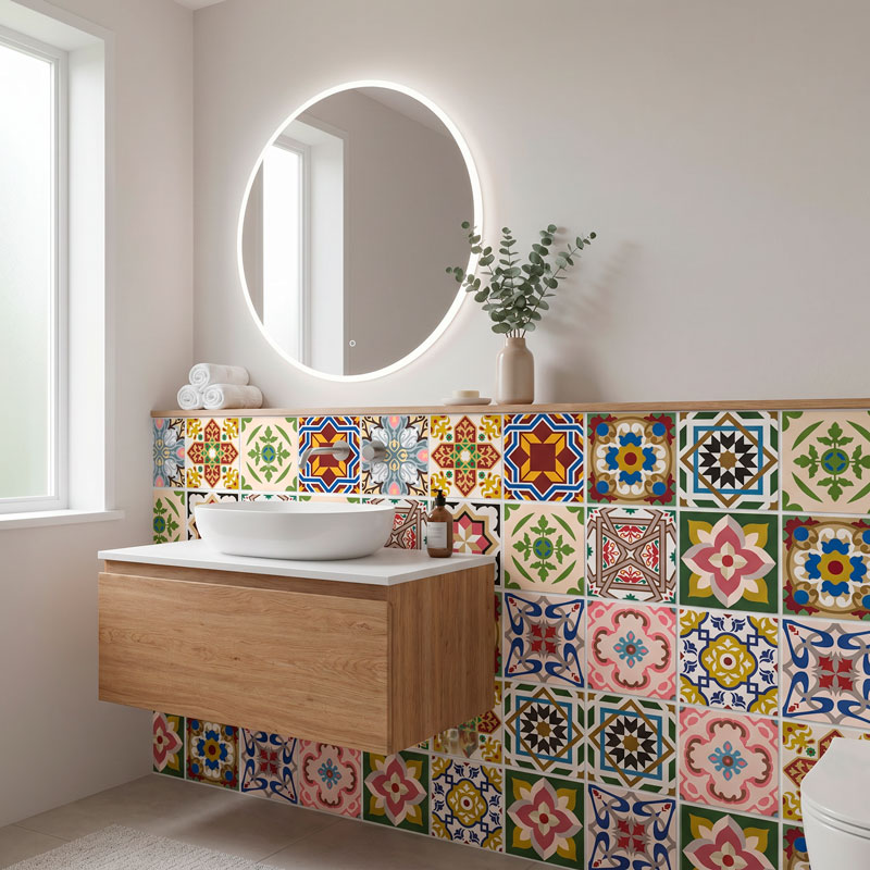 Kit 48 mattonelle per bagno Classics 8/8