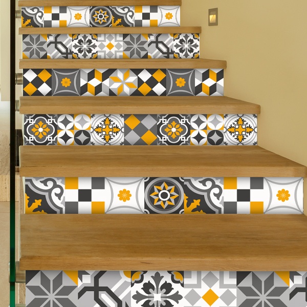 Adesivi Murali: Kit 48 piastrelle cucina ornamentale