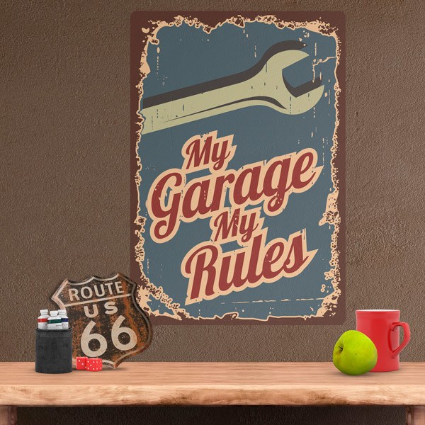 Adesivi Murali: My Garage my Rules