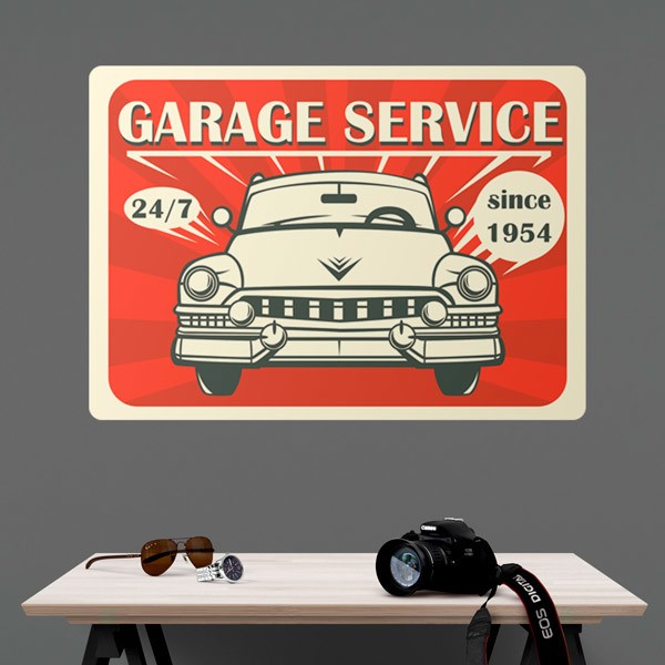 Adesivi Murali: Garage Service Since 1954