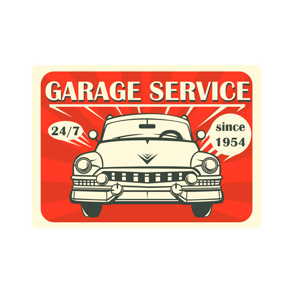 Adesivi Murali: Garage Service Since 1954