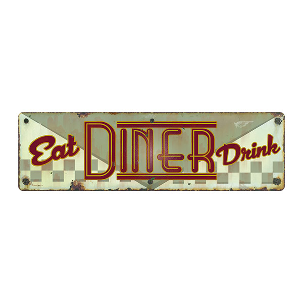 Adesivi Murali: Eat Diner Drink