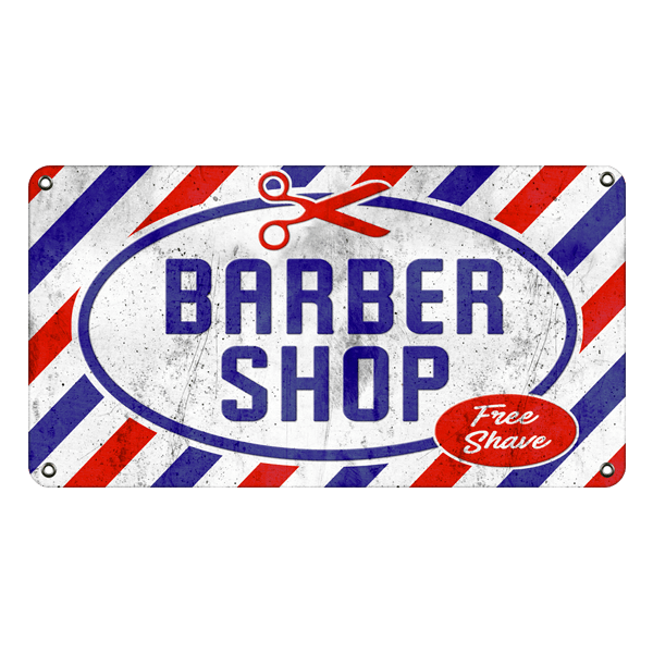Adesivi Murali: Barber Shop