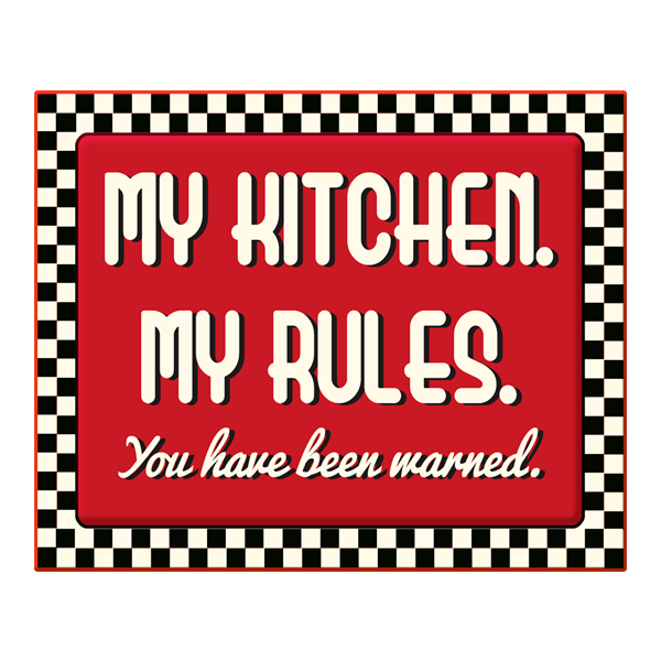 Adesivi Murali: My Kitchen my Rules 0