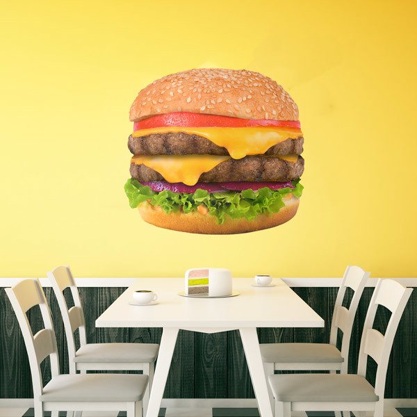Adesivi Murali: Doppio Hamburger