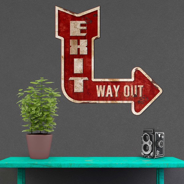 Adesivi Murali: Exit Way Out 1