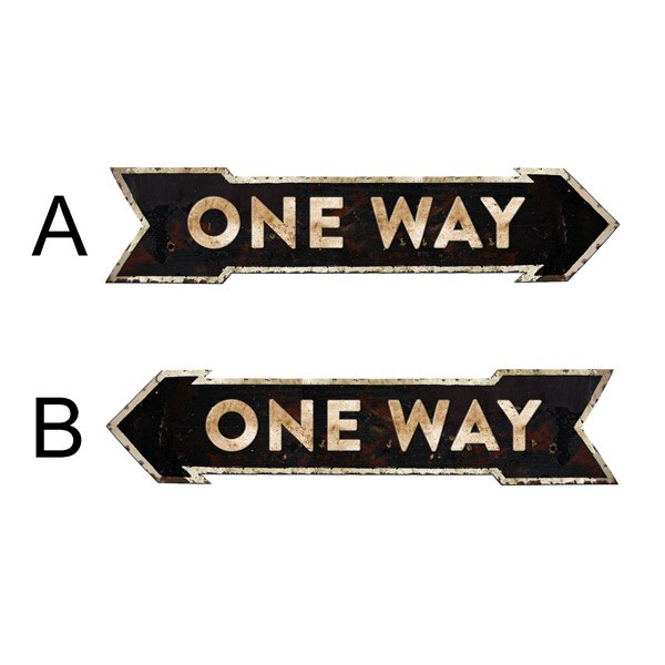 Adesivi Murali: One Way