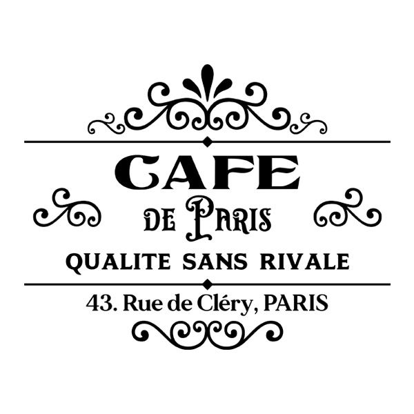 Adesivi Murali: Café de Paris, 43 Rue de Cléry