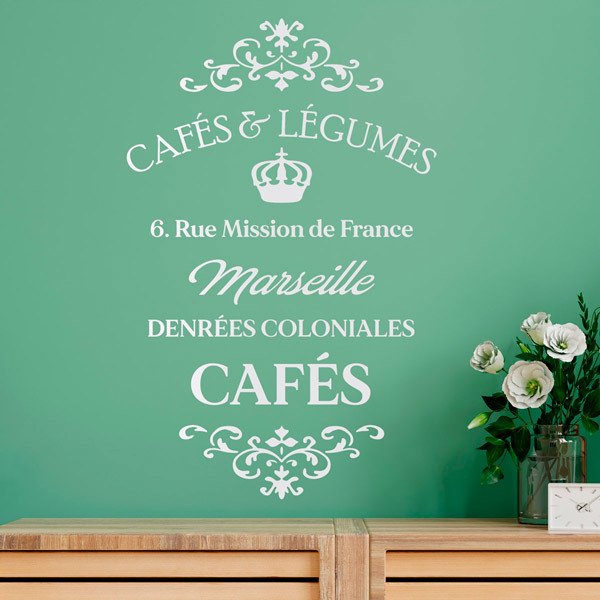 Adesivi Murali: Cafés e Légumes