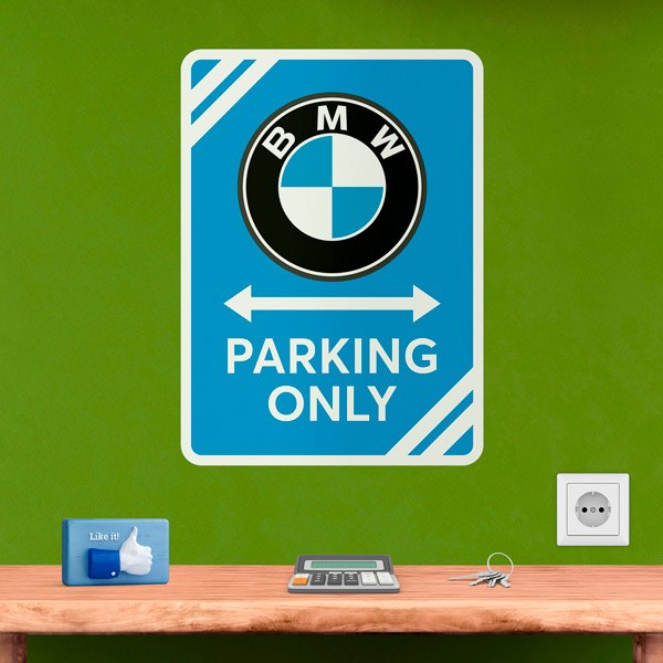 Adesivi Murali: BMW Parking Only 1