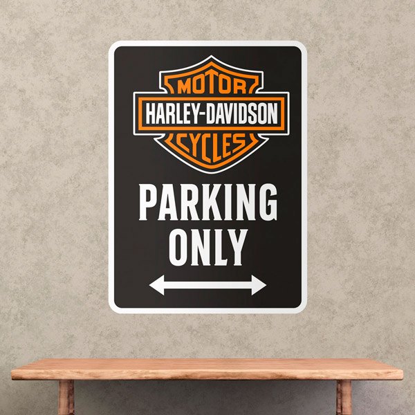 Adesivi Murali: Harley Davidson Parking Only