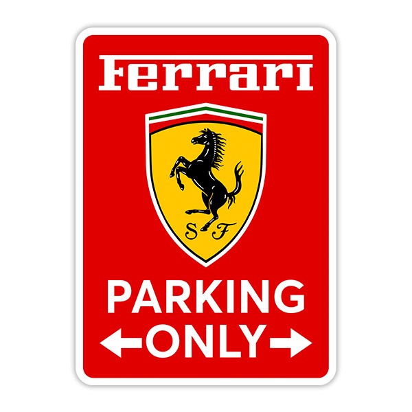 Adesivi Murali: Ferrari Parking Only