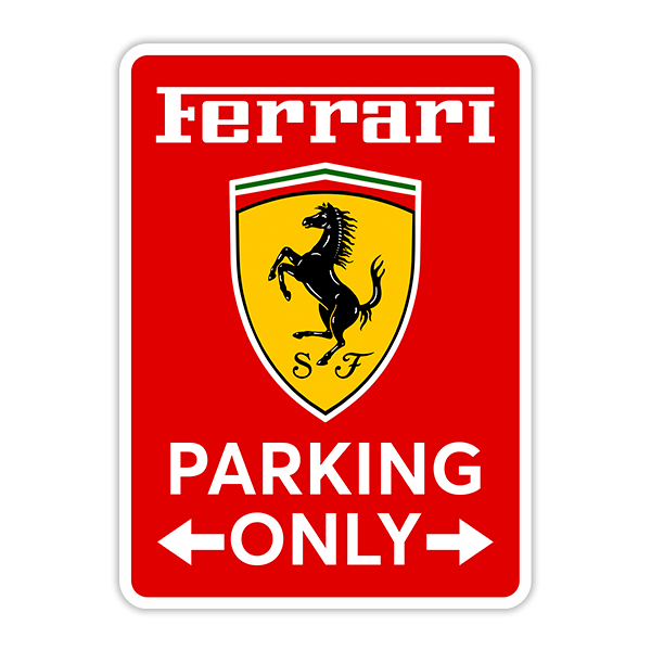 Adesivi Murali: Ferrari Parking Only